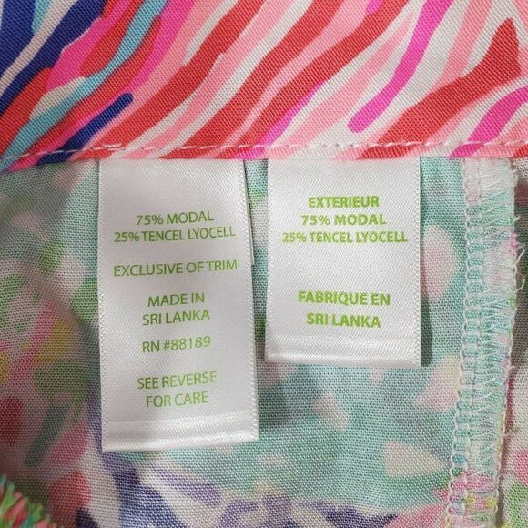 Lilly Pulitzer Dahlia Shorts Size XS Multicolor Scalloped Hem Pants Modal Tencel - Picture 9 of 12